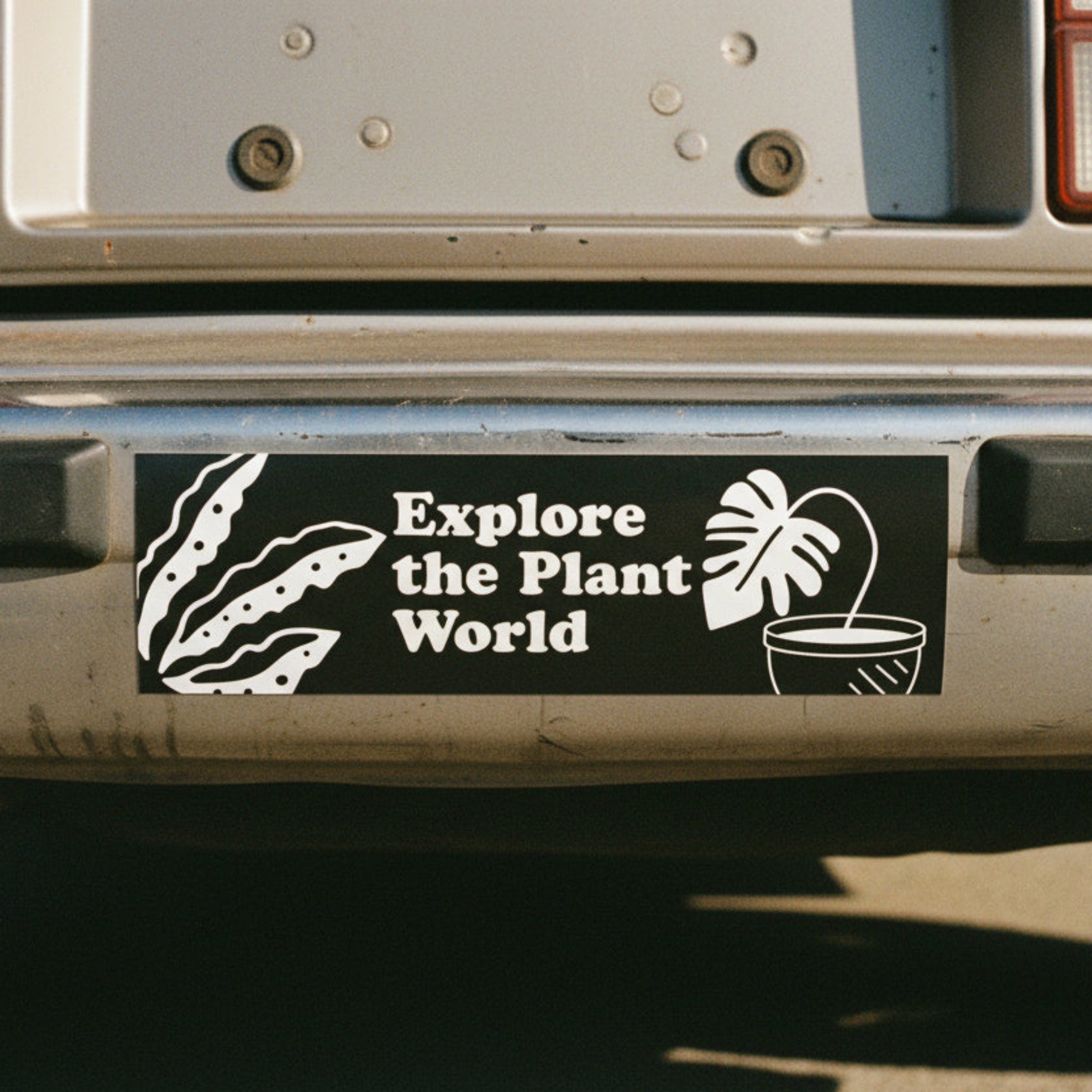 'Explore The Plant World' Car Magnet