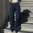 Irregular Straight Jeans
