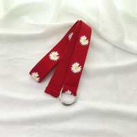 Flower Canvas Simple Loop Belt