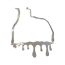 Metallic Drop Shaped Necklace
