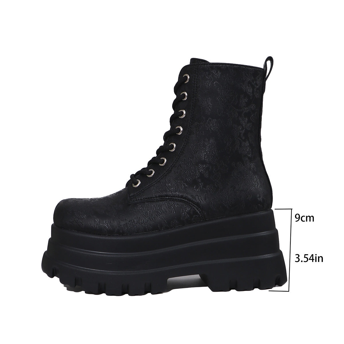Platform Round Toe Boots