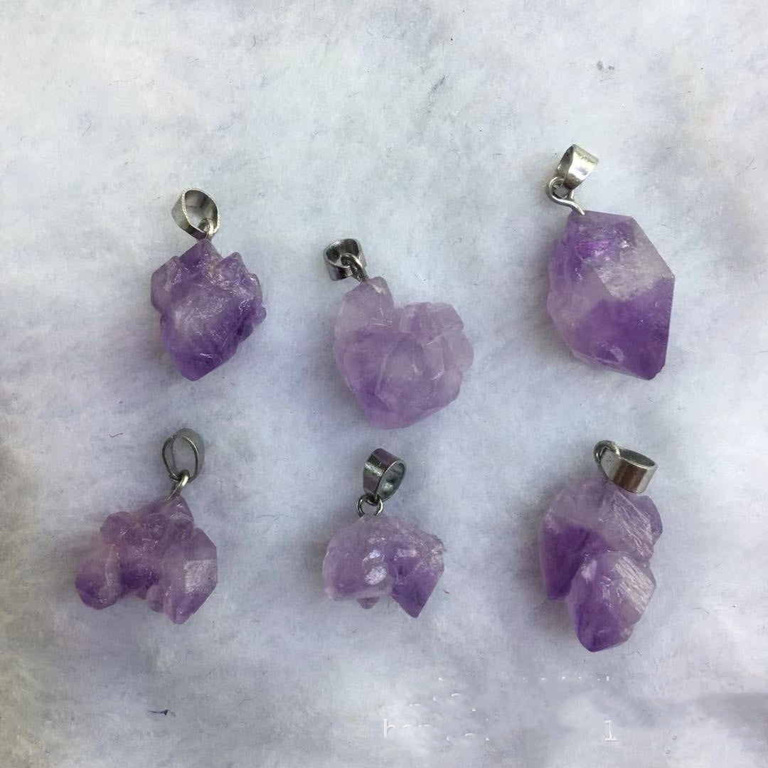 24 ct. Natural Lavender Amethyst Rock (Irregular Pendants)