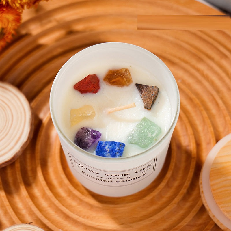 Chakra Crystal Soy Candle (Variety)