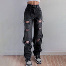 Distressed High-rise Jeans
