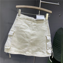 Draw-string Cargo Skirt