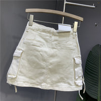 Draw-string Cargo Skirt