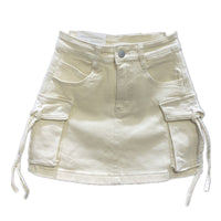 Draw-string Cargo Skirt