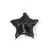 White Crystal Star + Moon Pendant
