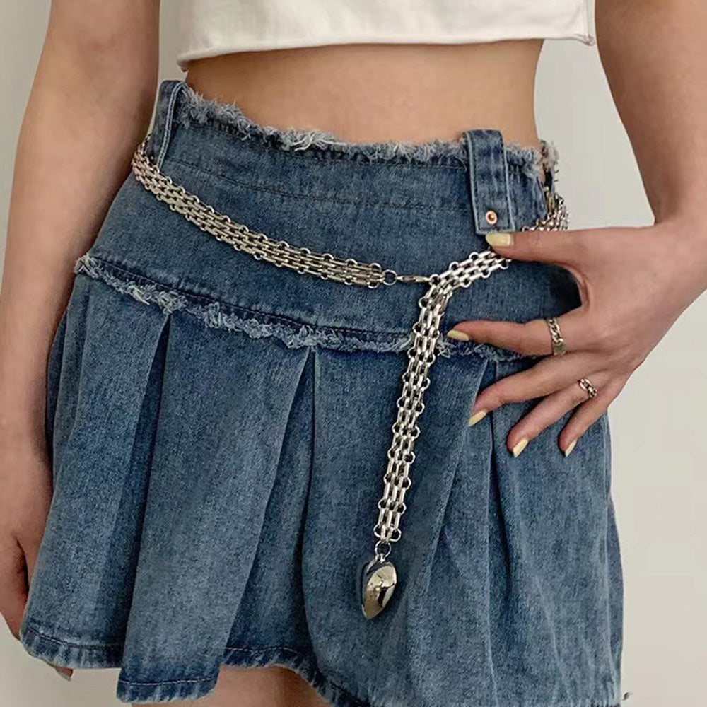 "Love Chain" Pendant Waist Belt