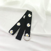Flower Canvas Simple Loop Belt