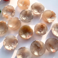 Natural Crystal Cherry Blossom Agate Crystal Bowl