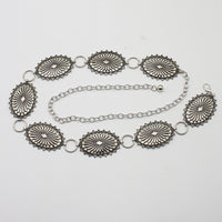 Metal Concho Waist Chain Belt