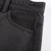 Ripped Edge Casual Jeans