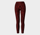 Crimson Flare Yoga Leggings / The Oz Collection