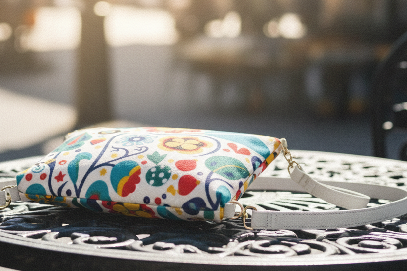 Modern folk purse