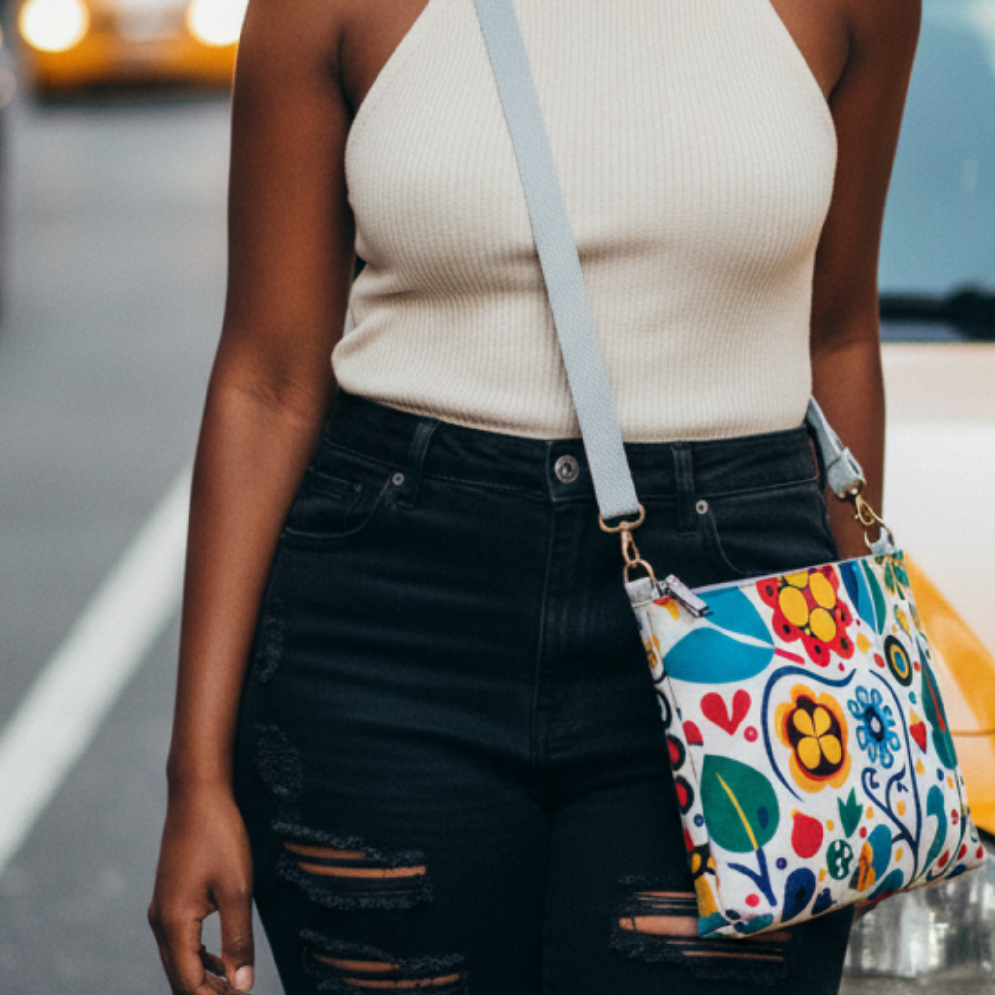 Modern folk purse