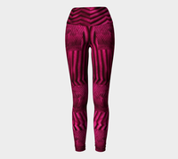 Strawberry Wine Yoga Leggings / The Oz Collection