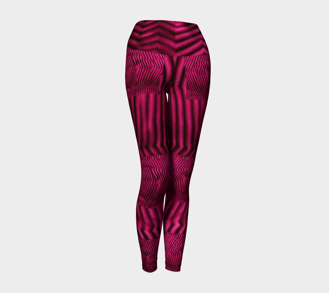 Strawberry Wine Yoga Leggings / The Oz Collection