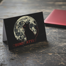 Cosmic Attic Fan Kitty Greeting Card Set Of 3