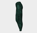 Green Gatsby Yoga Leggings / The Oz Collection