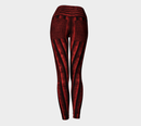 Crimson Flare Yoga Leggings / The Oz Collection