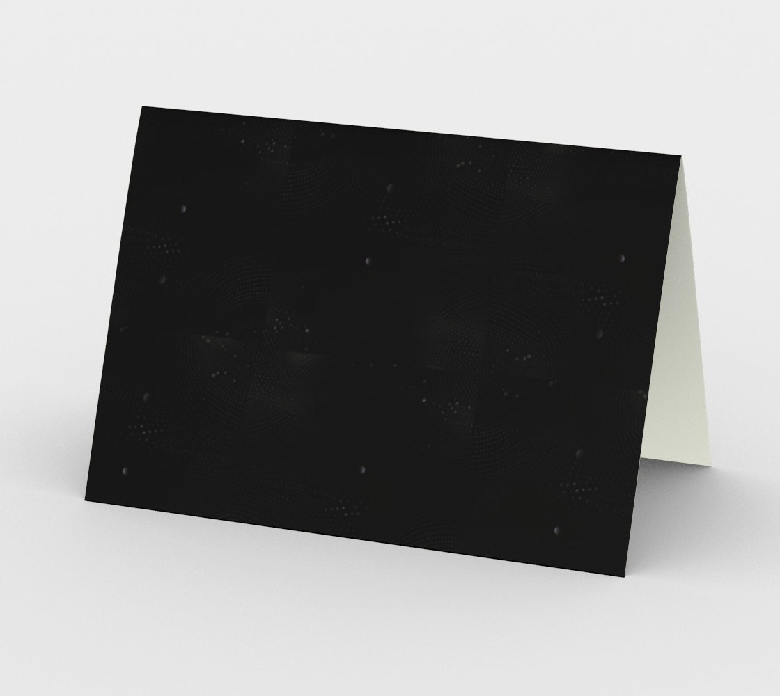 Cosmic Attic Fan Kitty Greeting Card Set Of 3