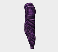 Grape Skelly Yoga Leggings / The Oz Collection