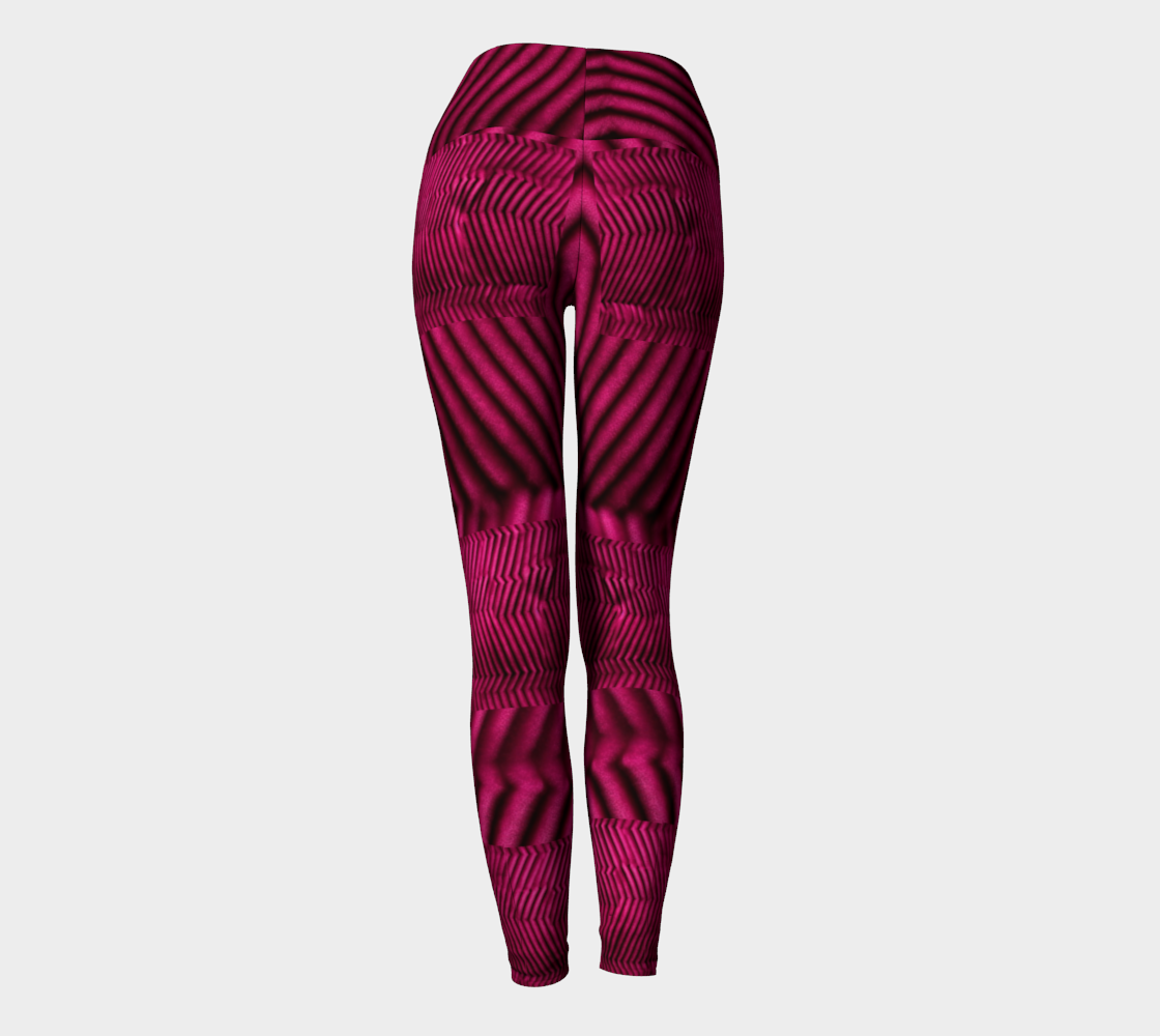 Strawberry Wine Yoga Leggings / The Oz Collection