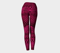 Strawberry Wine Yoga Leggings / The Oz Collection